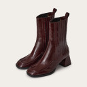 Zora Boots, glossy bordo